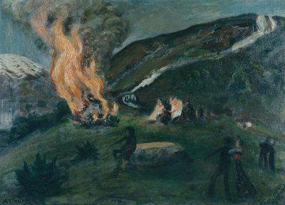 Midsummer Fire by Nikolai Astrup