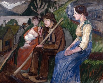 Self-Portrait at Home by Nikolai Astrup