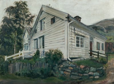 The Vicarage in Rainy Weather by Nikolai Astrup
