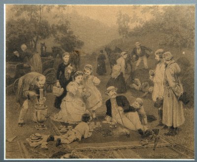 Landowner Tea Party by Nikolai Dmitrievich Dmitriev Orenburgsky
