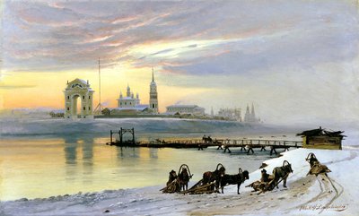 Angara at Irkutsk, 1886 by Nikolai Dobrovolsky