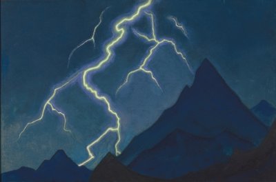 Call of the Heaven. Lightning by Nikolai Konstantinowitsch Roerich
