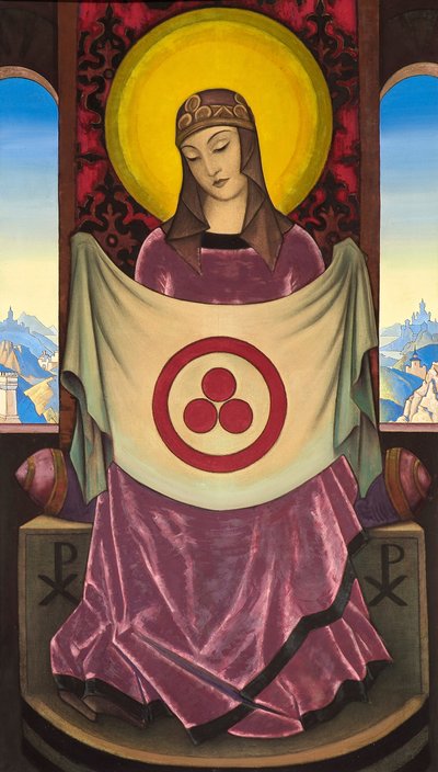 Madonna Oriflamma (1932) by Nikolai Konstantinowitsch Roerich