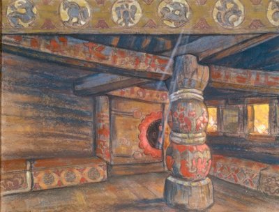 Room of Jaroslawna by Nikolai Konstantinowitsch Roerich