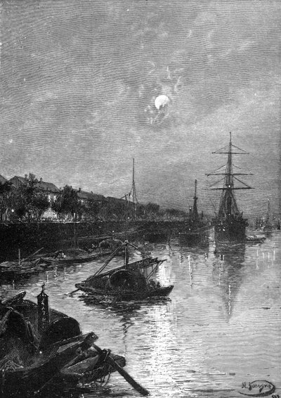Quay at Hankou by Nikolai Nikolaevich Karazin