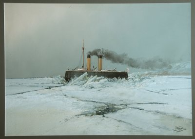 Icebreaker Yermak by Nikolai Nikolayevich Karasin