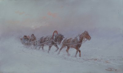 Snowstorm by Nikolai Nikolayevich Karasin