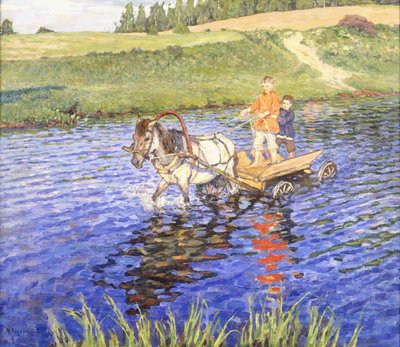 Crossing the River by Nikolai Petrovich Bogdanov Belsky