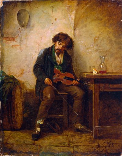 A Musician by Nikolai Petrovich Petrov