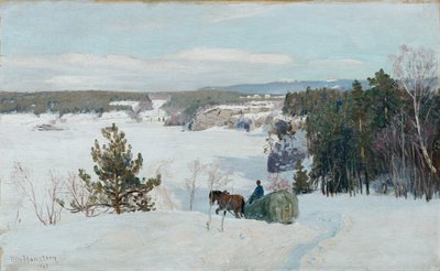 Winter Landscape by Nils Hansteen