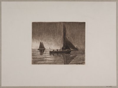 Rain at Sea by Nils Severin Lynge Hansteen