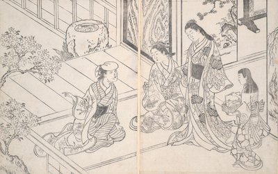 A Domestic Scene by Nishikawa Sukenobu