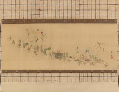 Procession of Insects, 19th century by Nishiyama Kan