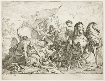 Antiochus Falling from His Chariot by Noel Halle