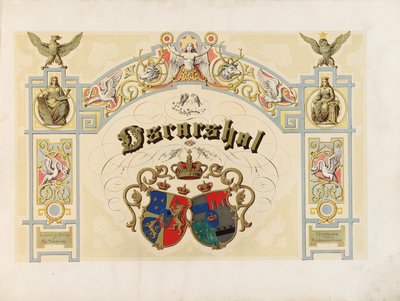 Oscarshal title page, 1852 by Norwegian School