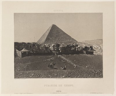 Egypt. Pyramid of Cheops by Nöel Marie Paymal Lerebours