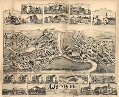 Lonsdale, Rhode Island, 1888 by O.H. Bailey and Co.