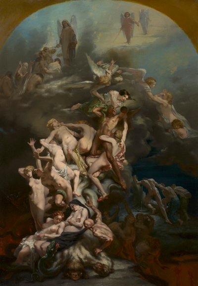 Heaven and Hell by Octave Tassaert