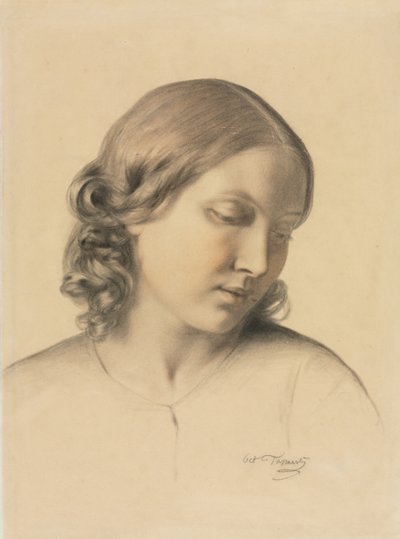 Portrait of a Young Woman by Octave Tassaert