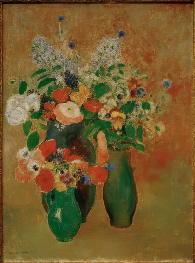 Bouquet of Flowers / Flower Still Life by Odilon Redon