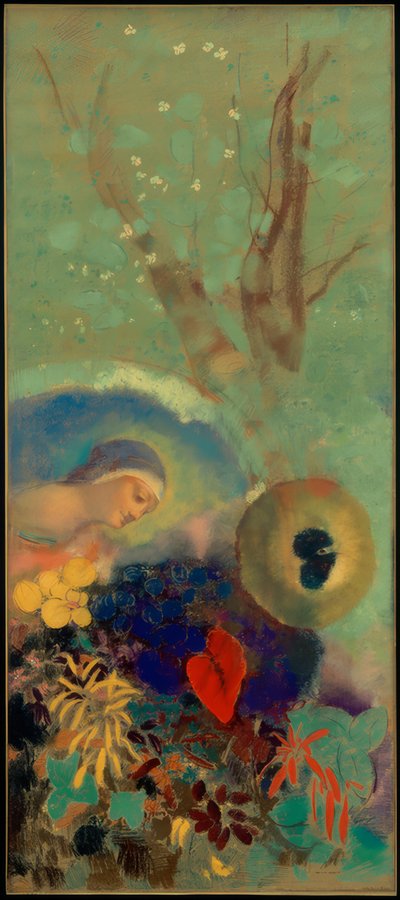 Homage to Leonardo da Vinci by Odilon Redon