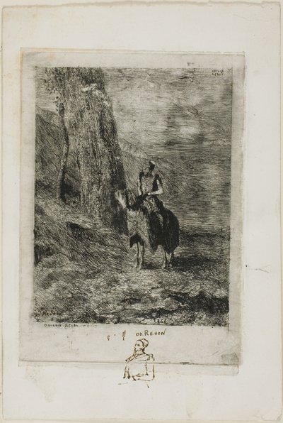 Horseman Waiting by Odilon Redon