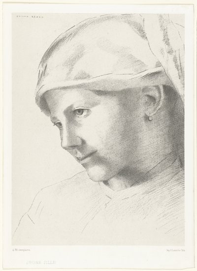 Young Girl (Jeune Fille) by Odilon Redon