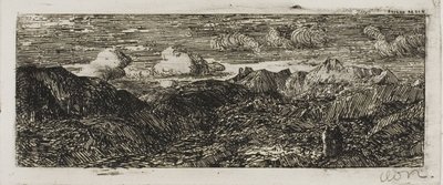 Mountain Landscape by Odilon Redon