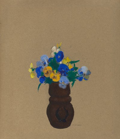 Pansies by Odilon Redon