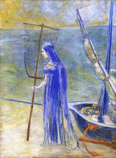 The Fisherwoman by Odilon Redon