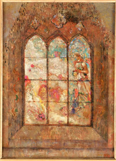 The Stained Glass Window by Odilon Redon