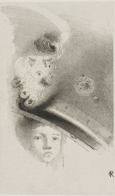 Untitled Trial Lithograph by Odilon Redon