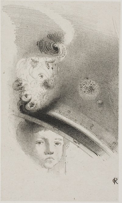 Untitled Trial Lithograph by Odilon Redon