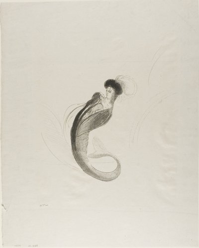 Untitled Trial Lithograph by Odilon Redon