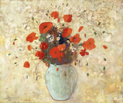Vase of Poppies by Odilon Redon