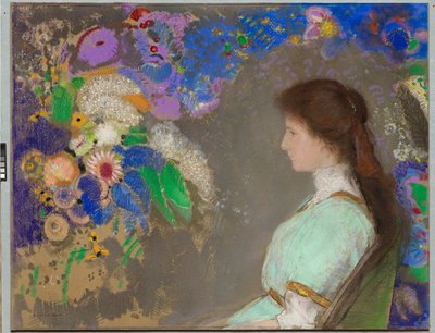 Violet Heymann, 1910 by Odilon Redon