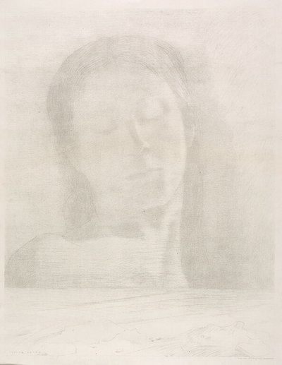Closed Eyes by Odilon Redon