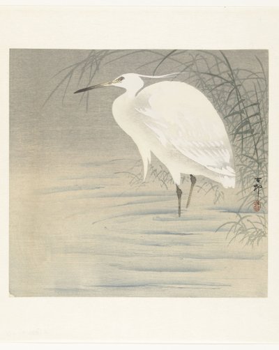 Little Egret by Ohara Koson