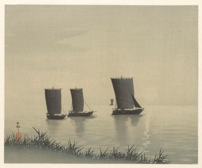 Fishing Boats by Ohara Koson