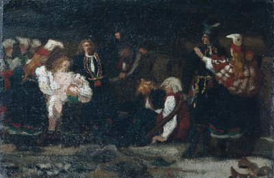 Fight in a Farmyard by Olaf Isaachsen