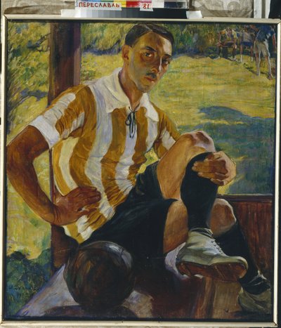 Footballer by Olga Lyudvigovna Della Vos Kardovskaya
