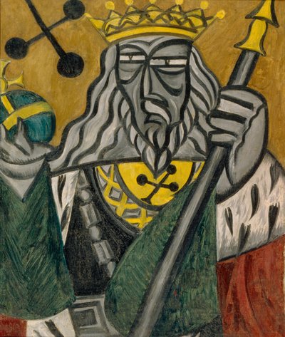 King of Clubs, 1915 by Olga Rozanova