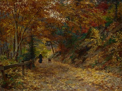 Falling Leaves by Olga Wisinger Florian