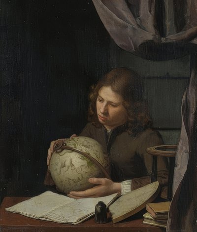 A Young Astronomer. Around 1685 by Olivier van Deuren