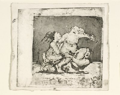 Two Women Fighting Over a Man by Oluf Hartmann