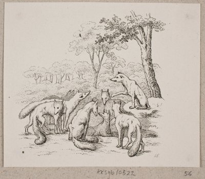 The Foxes Hold a Meeting by Oluf Olufsen Bagge