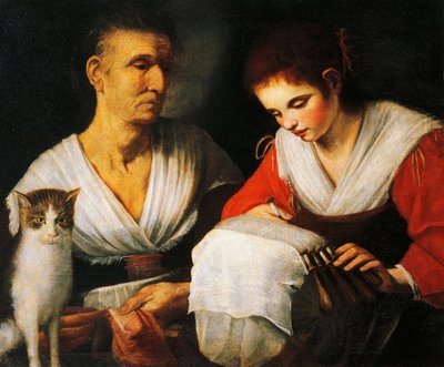 The Lacemaker, by Onofrio Gabrielli by Onofrio Gabrielli
