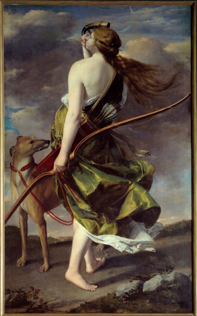 Diana the Huntress by Orazio Gentileschi