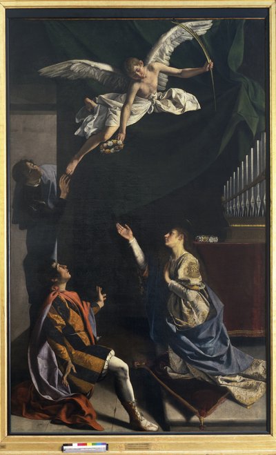 The Martyrs Cecilia, Valerian and Tiburtius by Orazio Gentileschi