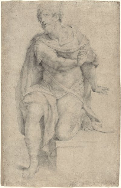 Study of a Kneeling Saint by Orazio Samacchini